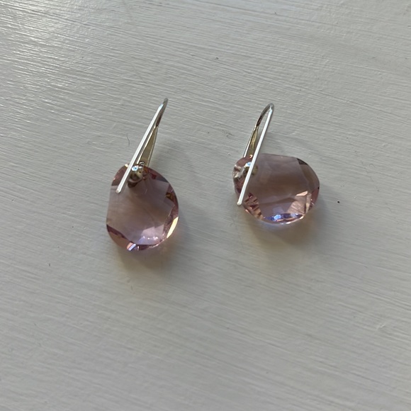 SWAROVSKI pink pendant earrings - Picture 3 of 9
